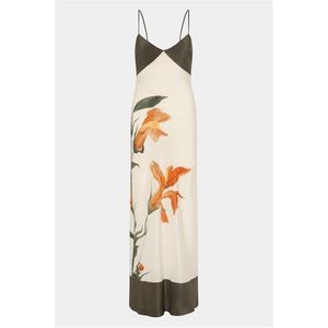 Sir White Silk Floral Constance Maxi Dress