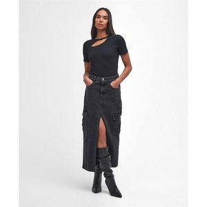 Barbour Blue Tamsin Cargo Midi Skirt