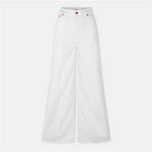 Chloé White Flared High Rise Bootcut Jeans