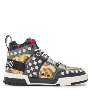 Moschino Blue Court Trainers for men