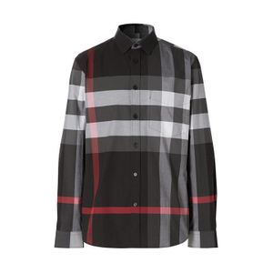 Burberry Black Somerton Long Sleeved Shirt for men