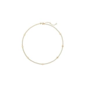 Tory Burch Metallic Kira Pearl Choker Necklace