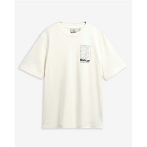 Barbour White Woodbine Graphic Cotton Short-Sleeve T-Shirt for men