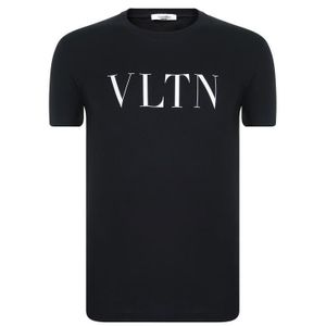 T-shirt en coton à imprimé logo Valentino Garavani pour homme en coloris Noir