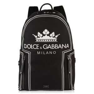 メンズ Dolce & Gabbana ブラック Dg ロゴ バックパック