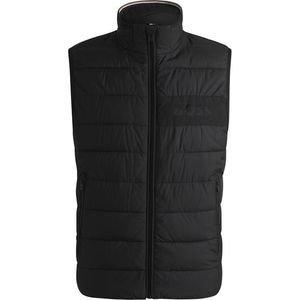 Boss Black H-Cenito Padded Water-Repellent Stand Collar Sleeveless Gilet for men