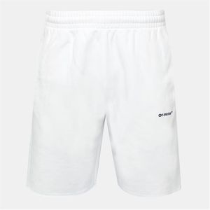 Off-White c/o Virgil Abloh White Wave Woven Tracksuit Shorts for men