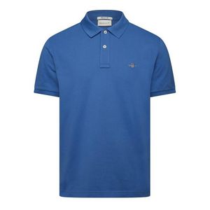 Gant Blue Classic Short-Sleeve Polo Shirt for men