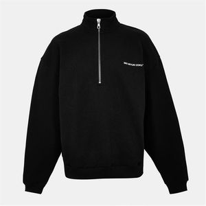 MKI Miyuki-Zoku Black Uniform Quarter Zip Fleece for men