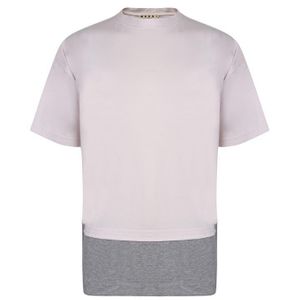 メンズ Marni レイヤード Tシャツ ピンク