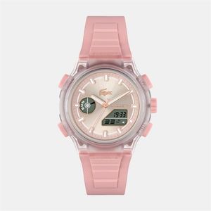 Lacoste Pink Watches Lc33 Silicone Strap Watch for men