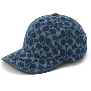 COACH Blue Signature C Cotton Jacquard Baseball Cap