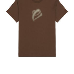 Etai LA Brown 3D Print Dot Brust E Tee for men