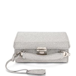 Mark Cross Mettallic Grace Glitter Mini Box Bag