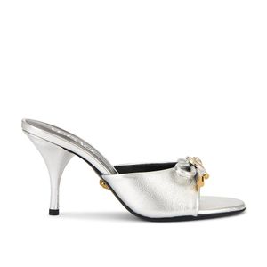 Versace White Mule Heel