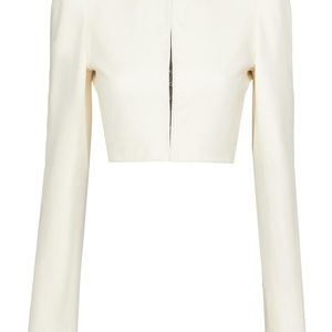 Alaïa White Alaϊa High Neck Jacket