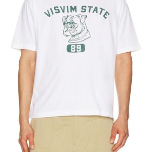 Visvim White 89 Damaged Jumbo Tee for men