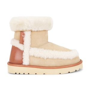 Chloé White Shearling Bootie
