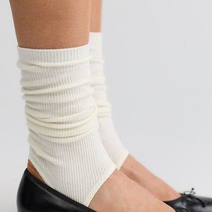 High Heel Jungle Black Marine Opaque Stirrup Socks By