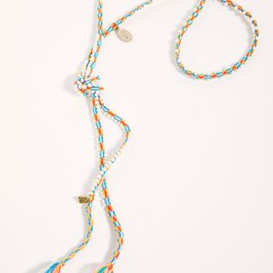 Free People White Icon Beaded Multi-way Necklace