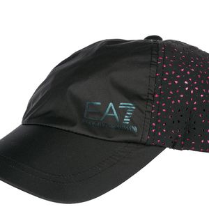 EA7 Black Adjustable Hat Baseball Cap Train 7.0 for men