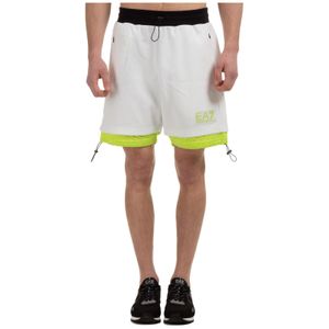 Bermuda shorts pantaloncini uomo di EA7 in Bianco da Uomo