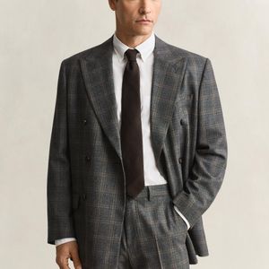 Gant Brown Glen Check Suit Jacket for men