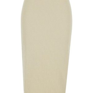 Fendi Natural Color Block Ff Skirt