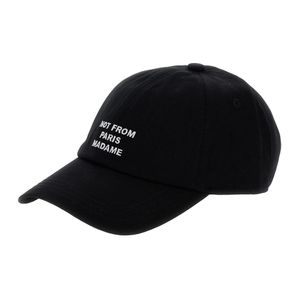 Drole de Monsieur Black 'La Casquette Slogan' Baseball Cap With Embroi for men