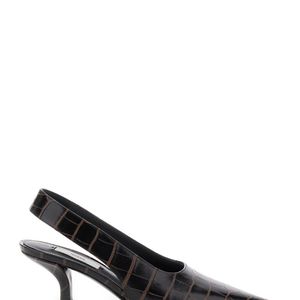 Totême  Black Slingback Pumps With Kitten Heel