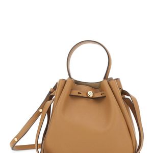 Tory Burch Natural Bucket Bag Romy Grained Leather