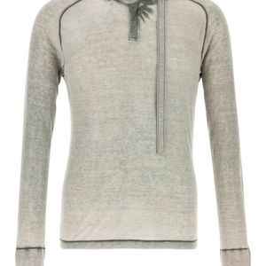 DIESEL Grey Polyester Blend T-gohan T-shirt for men