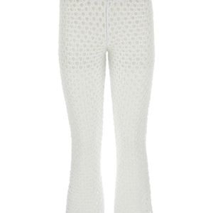 Valentino Garavani White Mesh Escape Pant