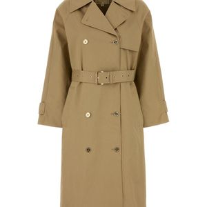 MICHAEL Michael Kors Natural Beige Cotton Trench Coat