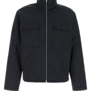Jil Sander Black Midnight Blue Polyester Jacket for men