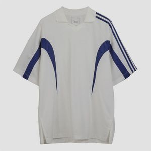 Y-3 Blue Cut Line Polo Shirt for men