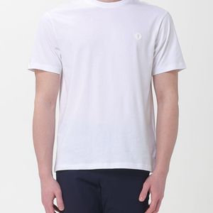 Save The Duck White Cotton T-Shirt With Mini Logo for men