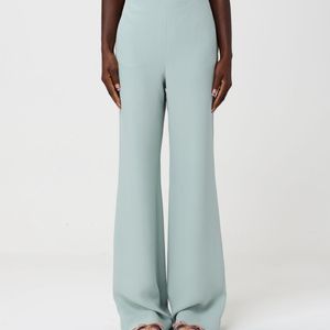 Valentino Blue Silk Palazzo Trousers