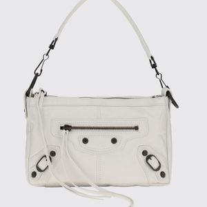 Balenciaga Natural Le City Moto Studded Arena Lambskin Mini Bag