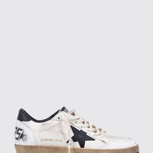 Golden Goose Deluxe Brand White Ball Star Distressed Cracked-Leather Sneakers for men
