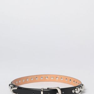 Liviana Conti Black Prisca Studded Vegan Leather Belt