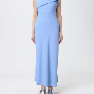 Hanita Blue Asymmetric Dress