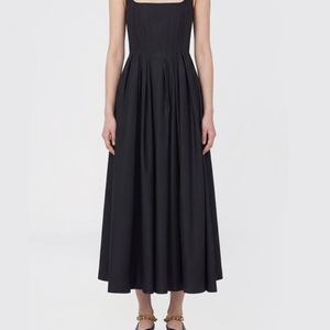 Sportmax Blue Cotton Midi Dress