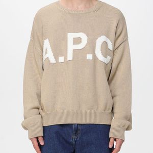 A.P.C. Pullover Aus Wollmischung Mit Logo in Natur für Herren