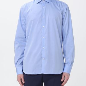 Brooksfield Blue Classic Cotton Poplin Shirt for men