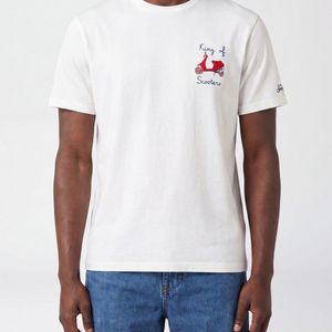 Mc2 Saint Barth White Cotton Crew Neck T-Shirt for men