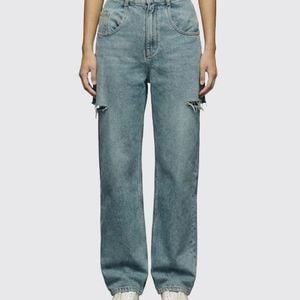 Maison Margiela Blue Straight Distressed Jeans