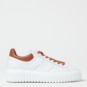 Hogan White H-Stripe Leather Sneakers for men