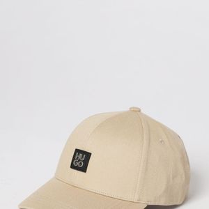 HUGO Natural Cotton Hat With Applied Logo for men