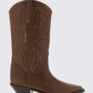 Sonora Boots Brown Yuma Embroidered Leather Boots